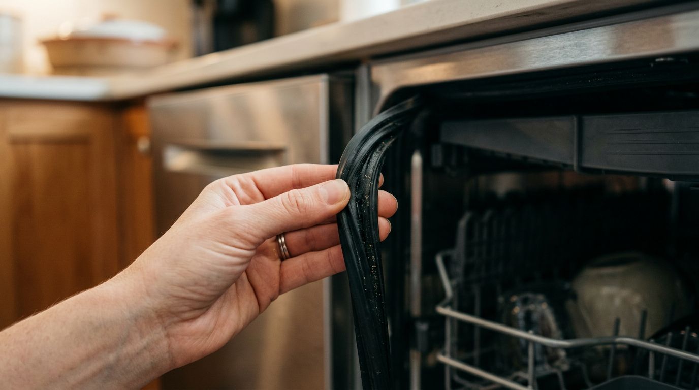dishwasher door gasket inspection