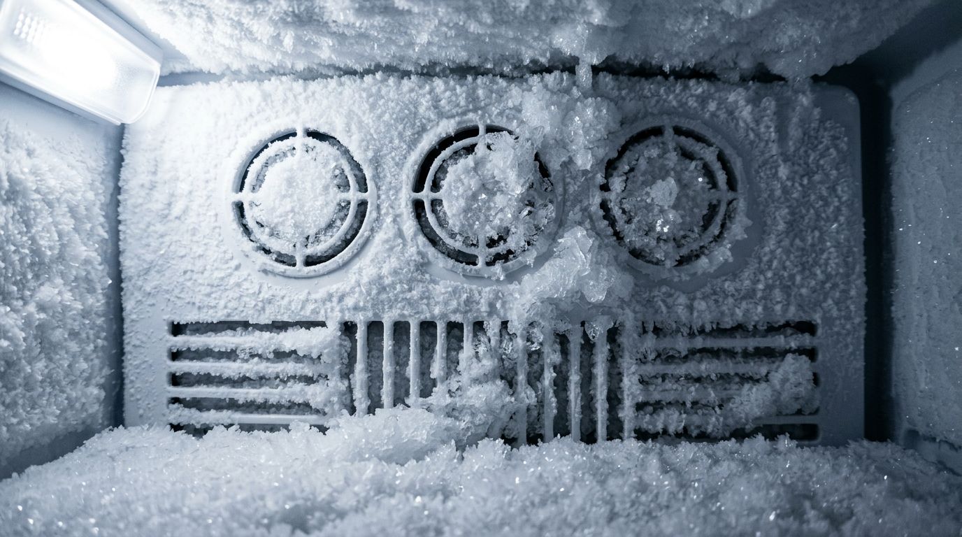 freezer evaporator frost buildup